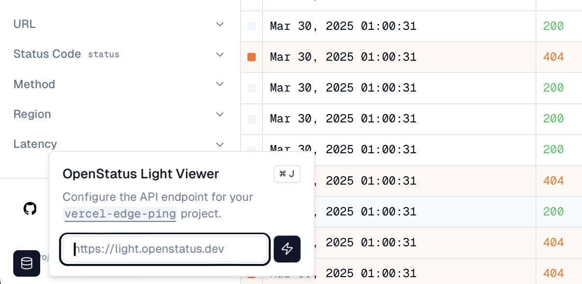 OpenStatus Light Viewer